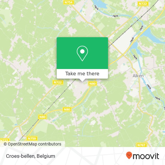 Croes-bellen map