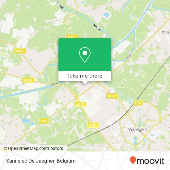 Sani-elec De Jaegher map