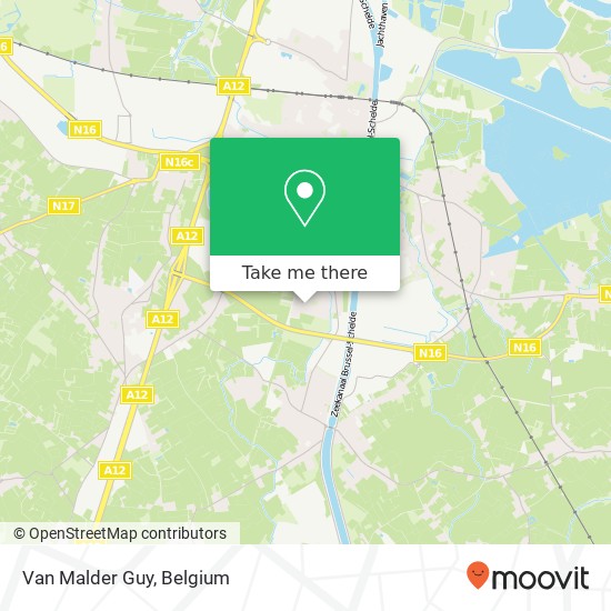 Van Malder Guy map