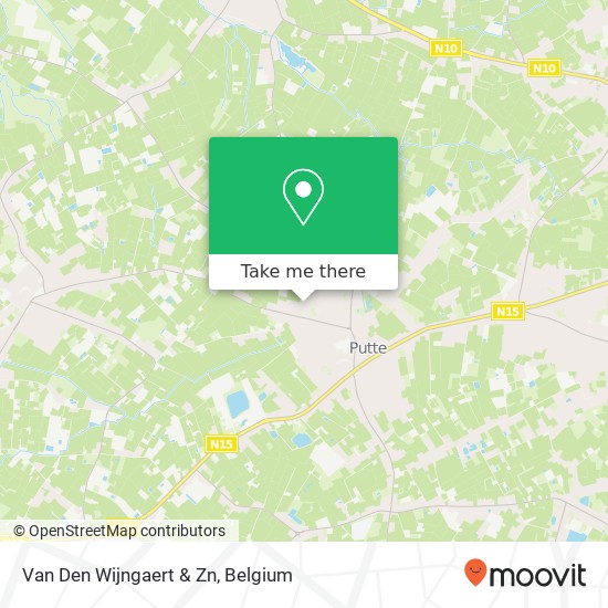 Van Den Wijngaert & Zn map