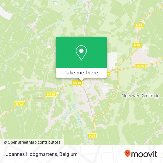 Joannes Hoogmartens map