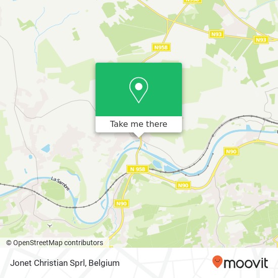 Jonet Christian Sprl map