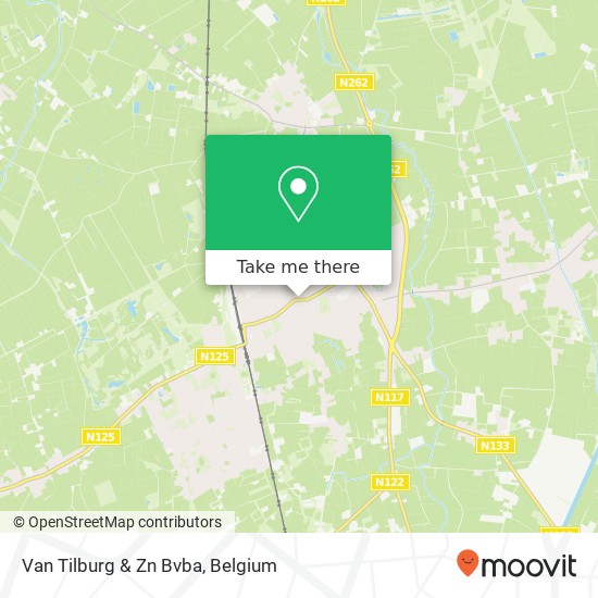 Van Tilburg & Zn Bvba plan