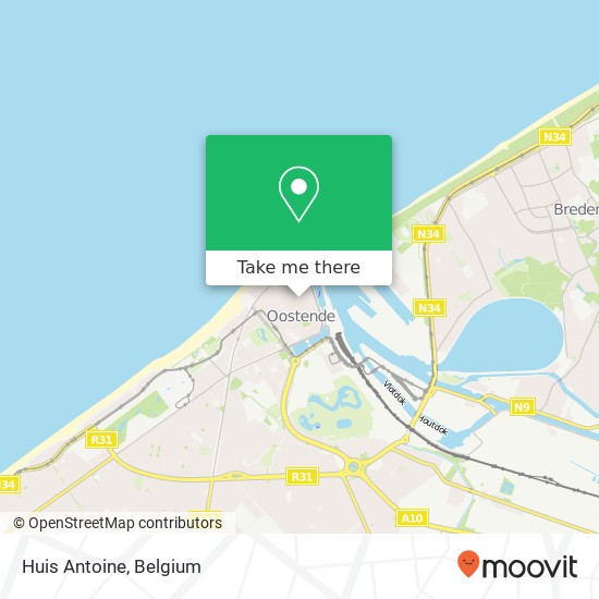 Huis Antoine map