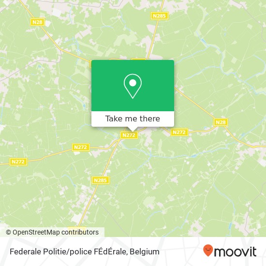 Federale Politie / police FÉdÉrale map