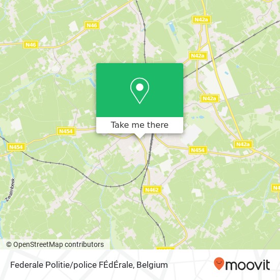 Federale Politie / police FÉdÉrale map