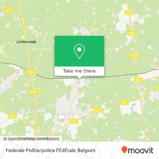 Federale Politie / police FÉdÉrale map
