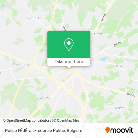 Police FÉdÉrale / federale Politie plan