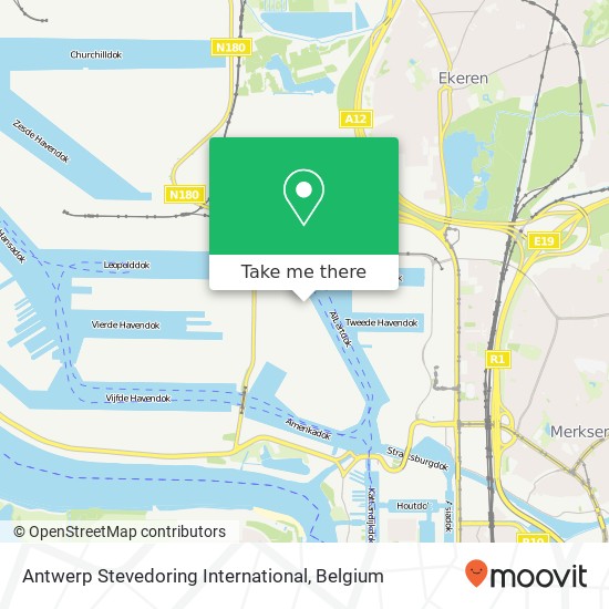 Antwerp Stevedoring International map