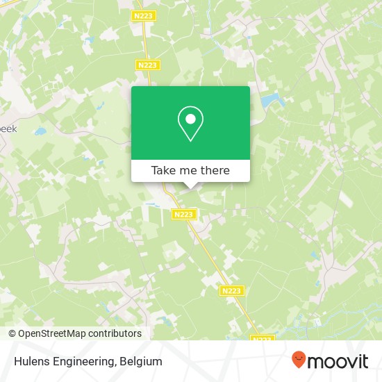 Hulens Engineering map