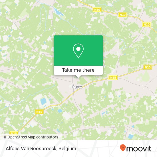 Alfons Van Roosbroeck map