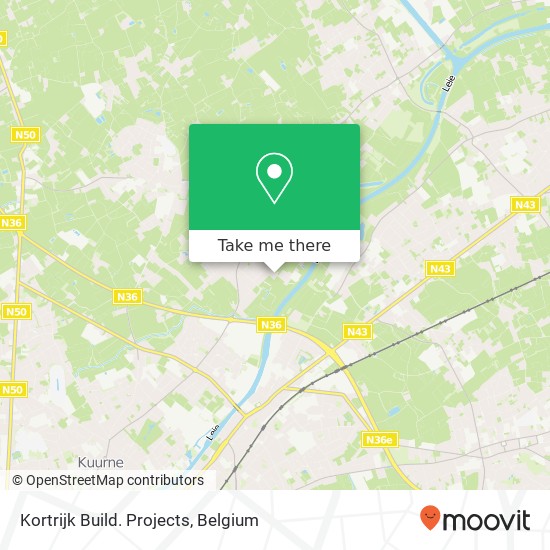 Kortrijk Build. Projects map