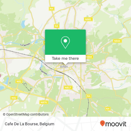 Cafe De La Bourse map