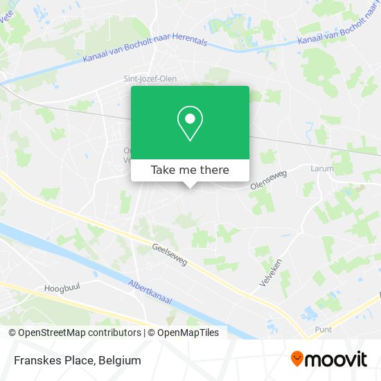 Franskes Place map