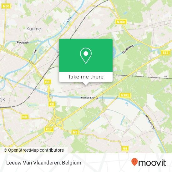 Leeuw Van Vlaanderen map