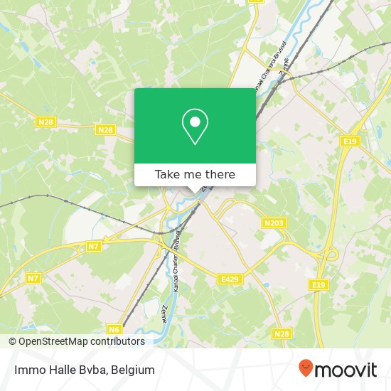 Immo Halle Bvba map