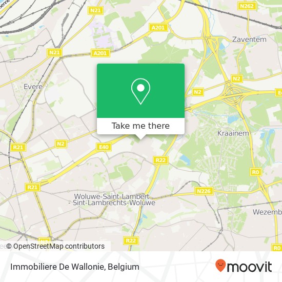 Immobiliere De Wallonie map