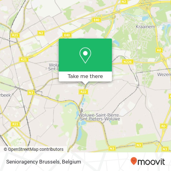 Senioragency Brussels map