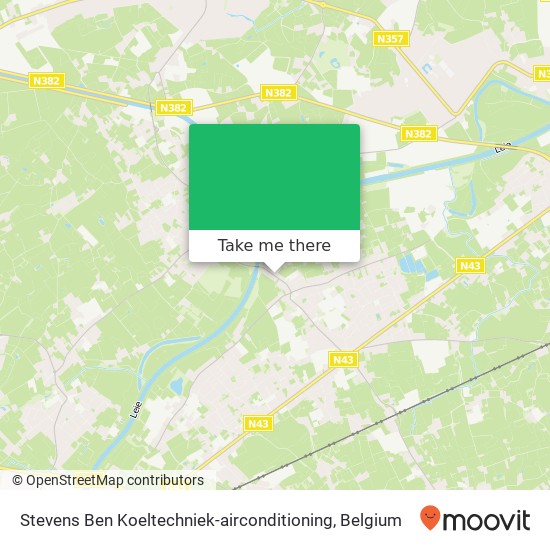 Stevens Ben Koeltechniek-airconditioning map