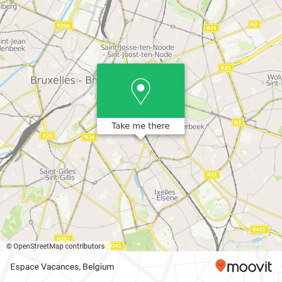 Espace Vacances map