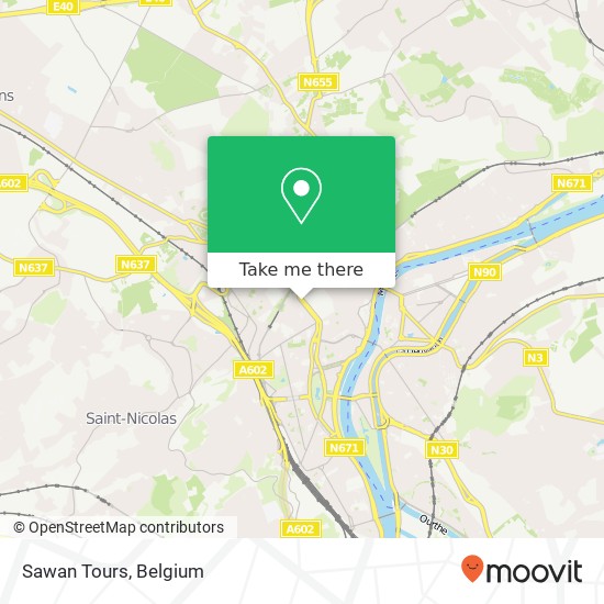 Sawan Tours map