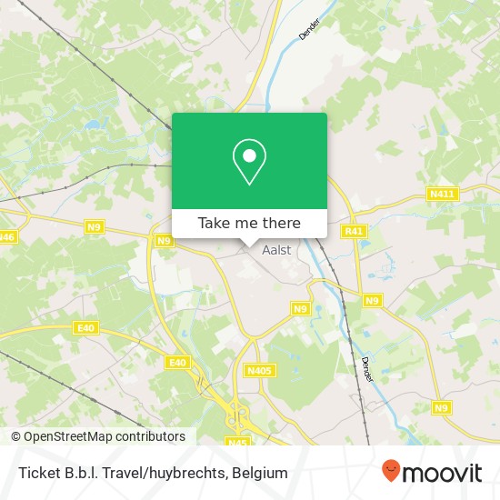 Ticket B.b.l. Travel / huybrechts plan