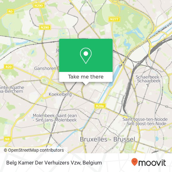 Belg Kamer Der Verhuizers Vzw map