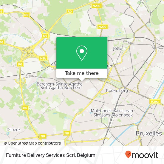 Furniture Delivery Services Scrl map
