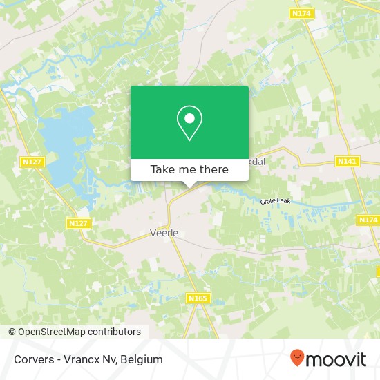 Corvers - Vrancx Nv map