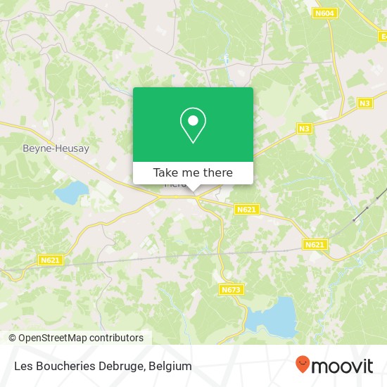 Les Boucheries Debruge map