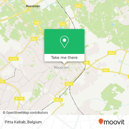 Pitta Kebab map