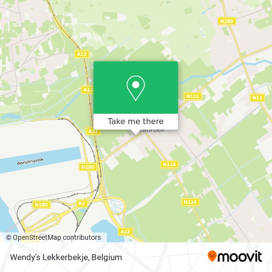 Wendy's Lekkerbekje map