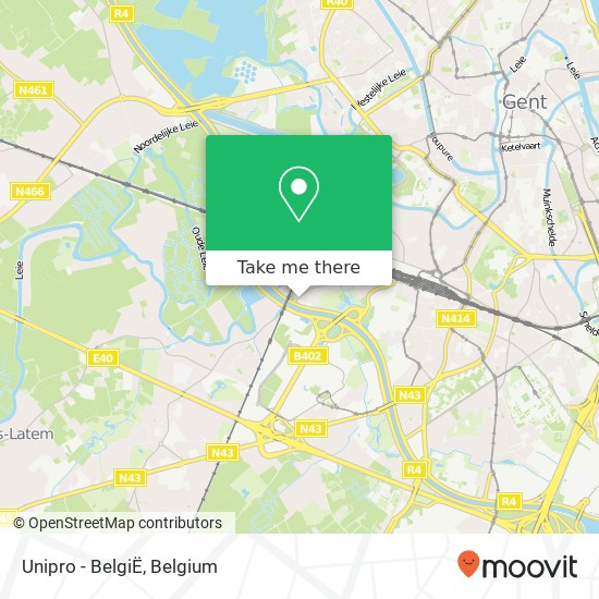 Unipro - BelgiË map