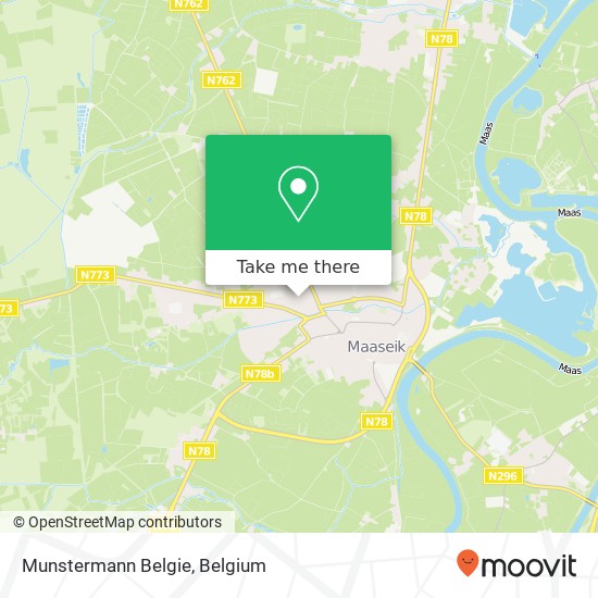 Munstermann Belgie map