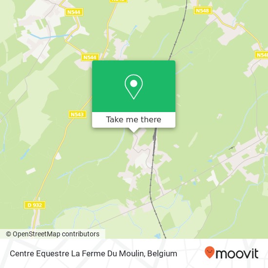 Centre Equestre La Ferme Du Moulin map