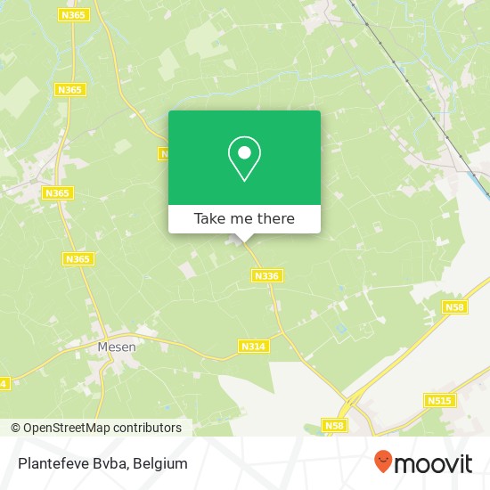 Plantefeve Bvba map