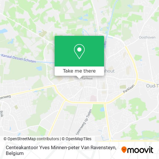 Centeakantoor Yves Minnen-peter Van Ravensteyn map