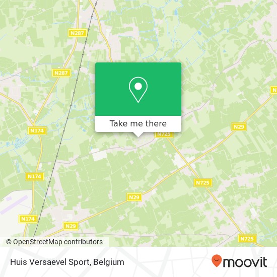Huis Versaevel Sport map