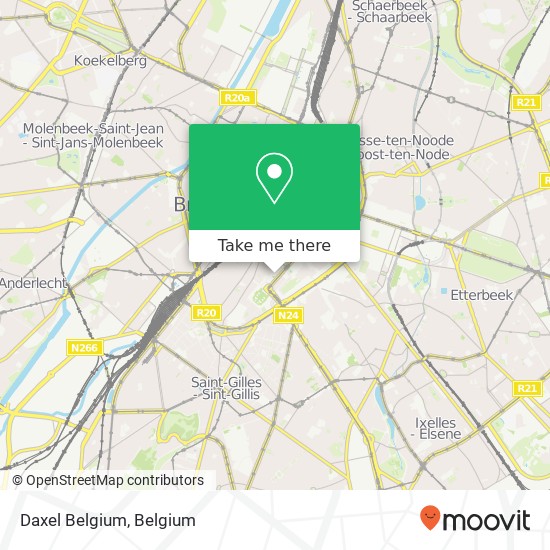 Daxel Belgium map