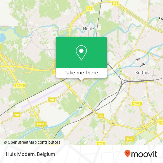 Huis Modern map