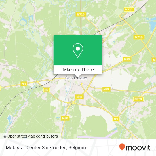 Mobistar Center Sint-truiden map