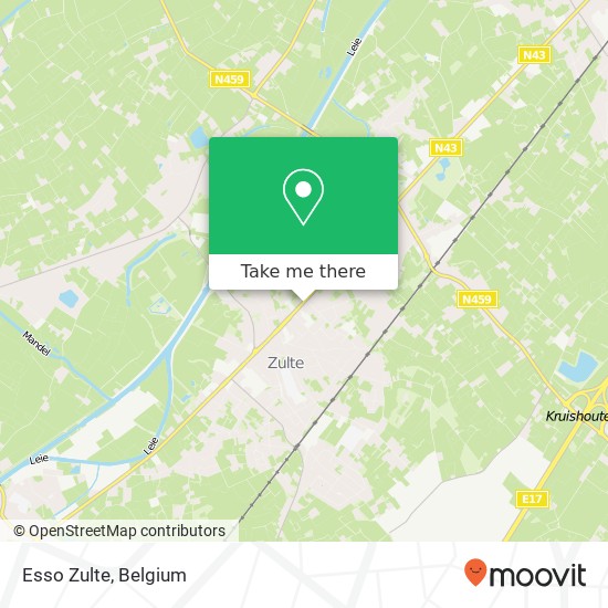 Esso Zulte map