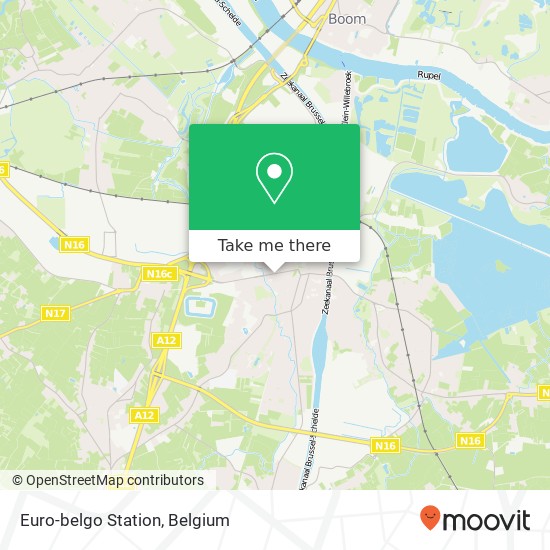 Euro-belgo Station map
