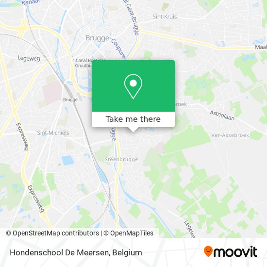Hondenschool De Meersen map