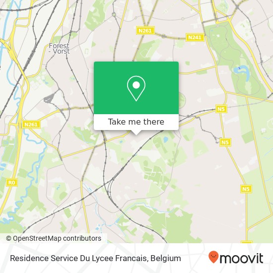 Residence Service Du Lycee Francais map