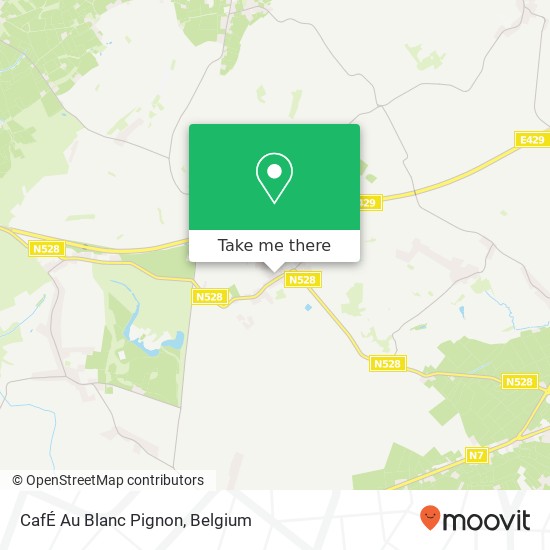 CafÉ Au Blanc Pignon map