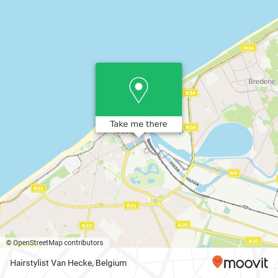 Hairstylist Van Hecke map