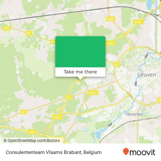 Consulententeam Vlaams Brabant map