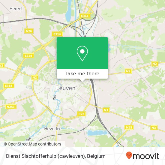 Dienst Slachtofferhulp (cawleuven) map