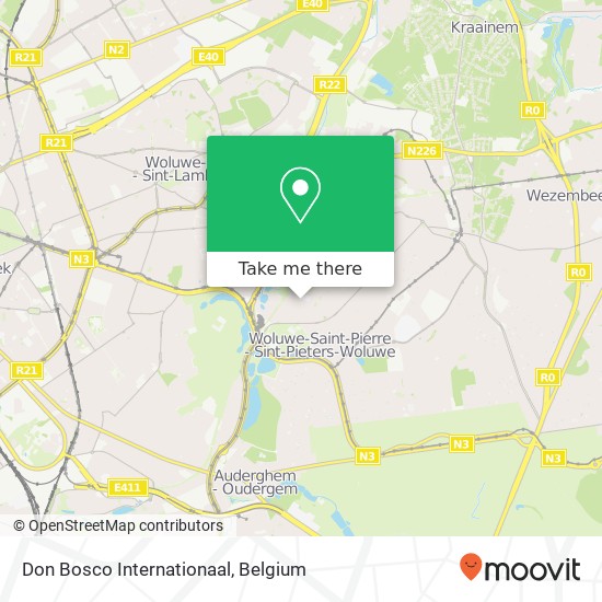 Don Bosco Internationaal map